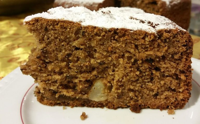 torta di zucca con cioccolato e nocciola